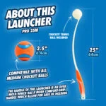 Házeč míčků pro psy s gumovou rukojetí a tenisovým míčkem, 63 cm – Chuckit! Pro Launcher M - Obrázek 4