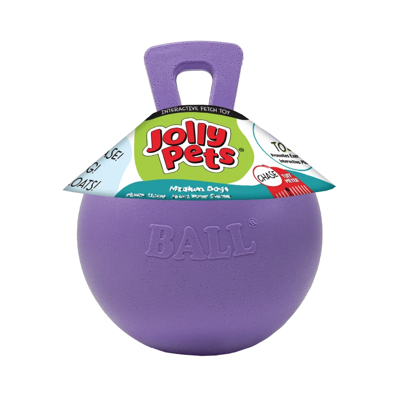 Plovoucí míč pro psy světle fialový M (15 cm) – Jolly Pets Tug-n-Toss - Obrázek 1