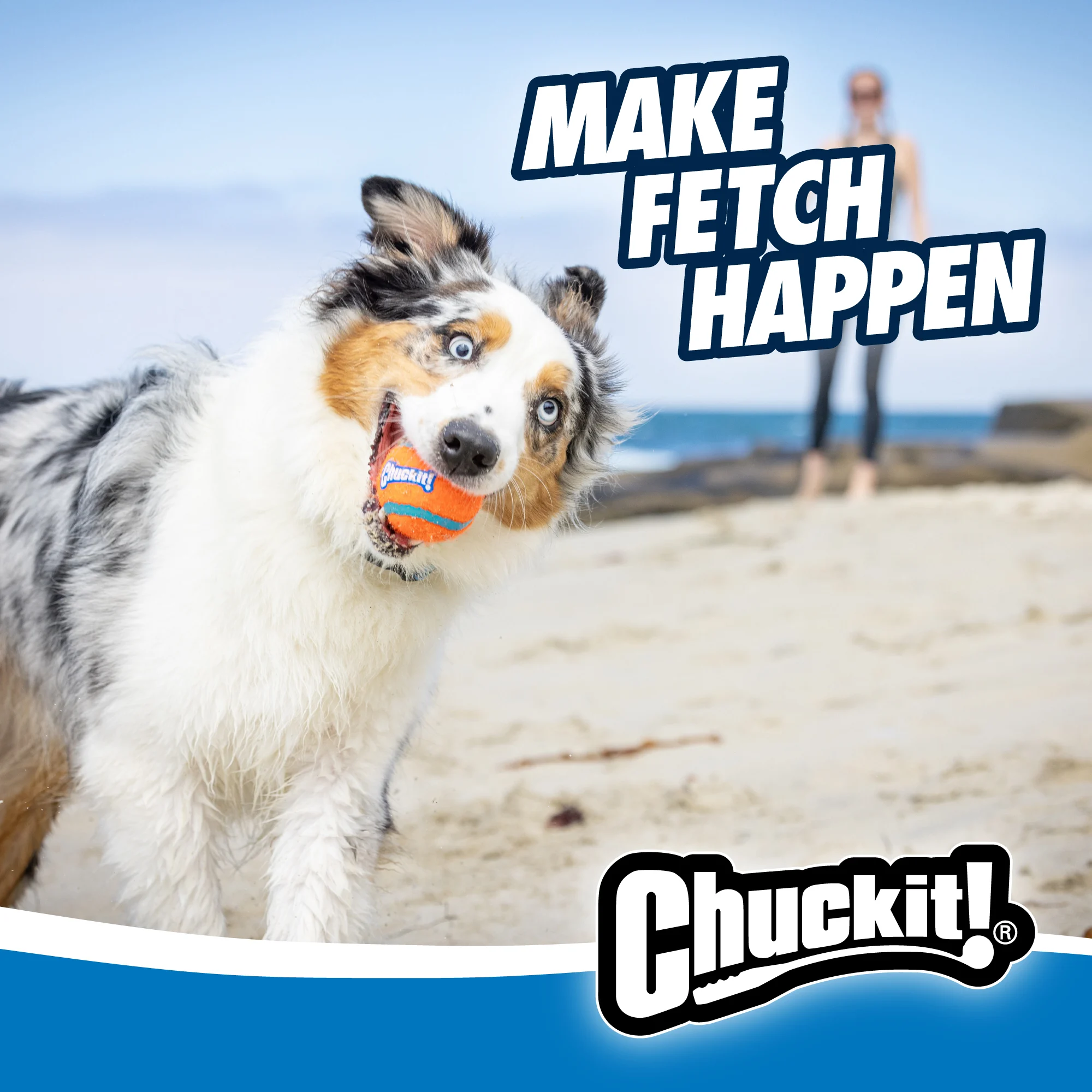 Házeč míčků s míčkem, 45 cm – Chuckit! Junior Ball Launcher - Obrázek 6