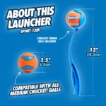 Házeč na míčky M s tenisovým míčkem, 30 cm – Chuckit! Sport Launcher - Obrázek 4