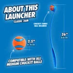 Házeč míčků pro psy s tenisovým míčkem, 66 cm – Chuckit! Sport Launcher L - Obrázek 4