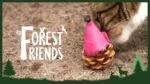 Hračka pro kočky ve tvaru myšky z šišky a plsti s Madnip, oranžová, 8 cm – Forest Friends Mouse - Obrázek 5
