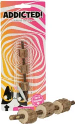 Dřevěná hračka pro kočky s MADNIP – Addicted! Triple Wood