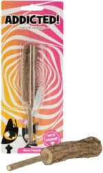 Dřevěná hračka pro kočky ve tvaru nanuku s MADNIP – Addicted! Wood Popsicle