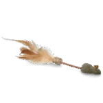 Hůlka pro kočky s myší, peřím a MADNIP – Addicted! Stick with Mouse & Feathers - Obrázek 2