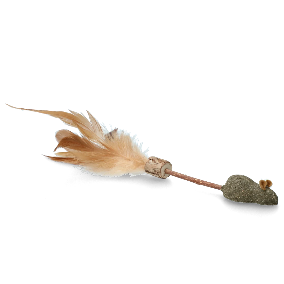 Hůlka pro kočky s myší, peřím a MADNIP – Addicted! Stick with Mouse & Feathers - Obrázek 2