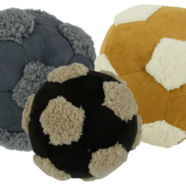 Měkký fleecový míček pro psy s pískátkem, Ø 15 cm – AFP Lambswool - Cuddle Football L