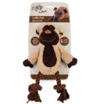Plyšová hračka pro psy s lanem a pískátkem – AFP Lambswool - Cuddle Knot - Obrázek 4