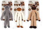 Plyšová hračka pro psy s dentálním lanem a pískátkem, 43 x 16 x 6,5 cm – AFP Lambswool - Cuddle floppers