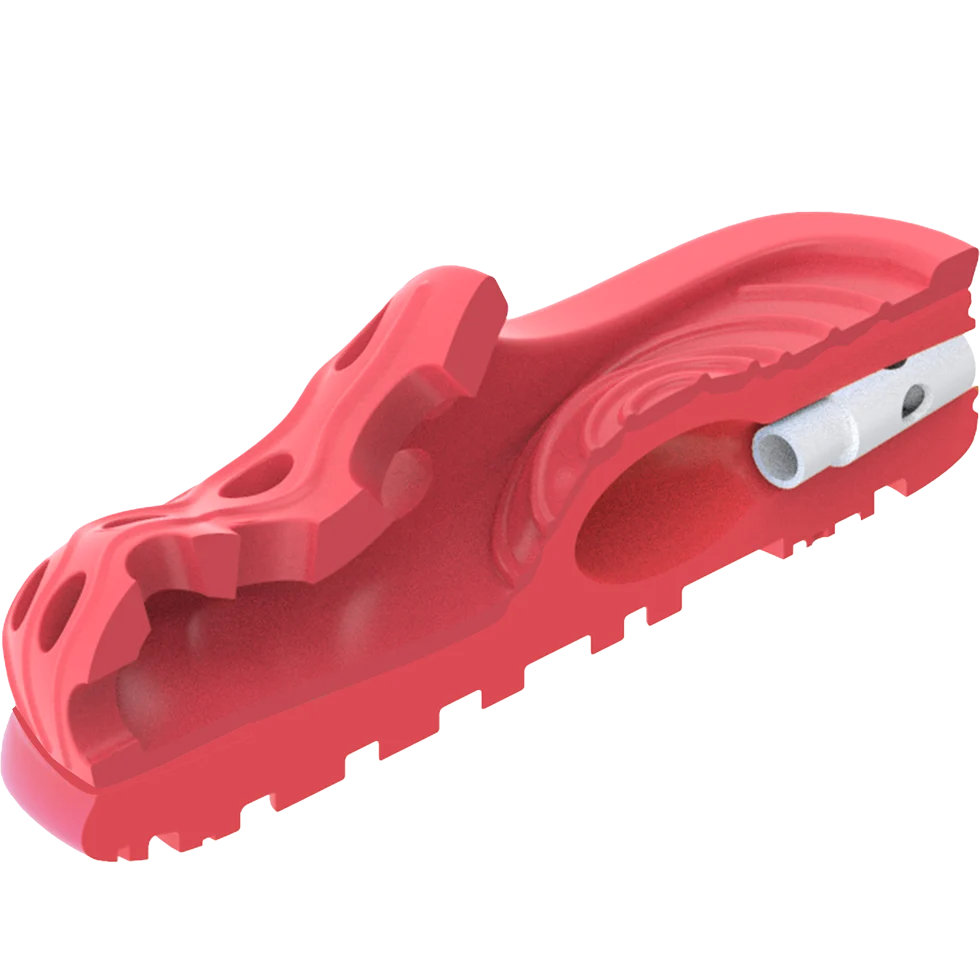 Gumový žvýkací pantofel s ultrazvukovým pískátkem, M 14,5 x 7 cm – AFP Doggies' Shoes - Air Pups Slipper - Obrázek 3