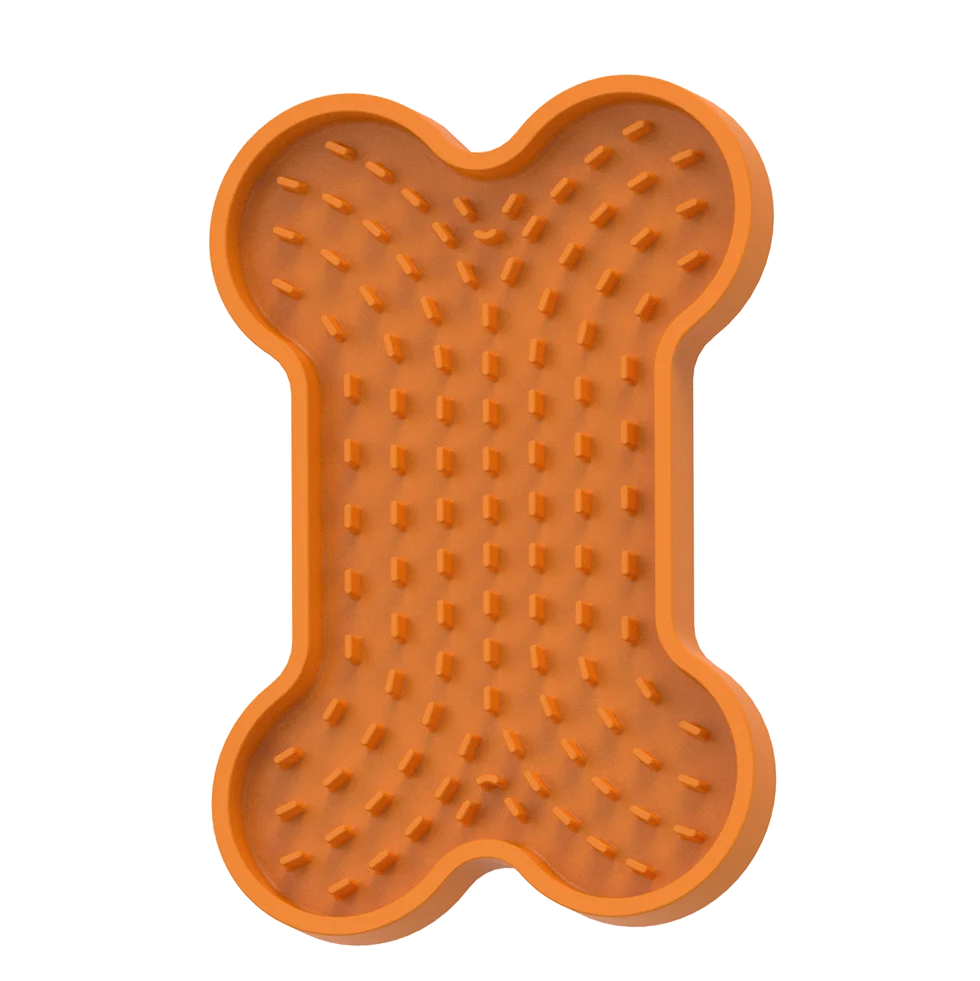 Lízací podložka pro psy s reliéfem a přísavkami, 20 x 14 cm – AFP Bone Appetit - Tasty Bone Lick Mat S - Obrázek 2