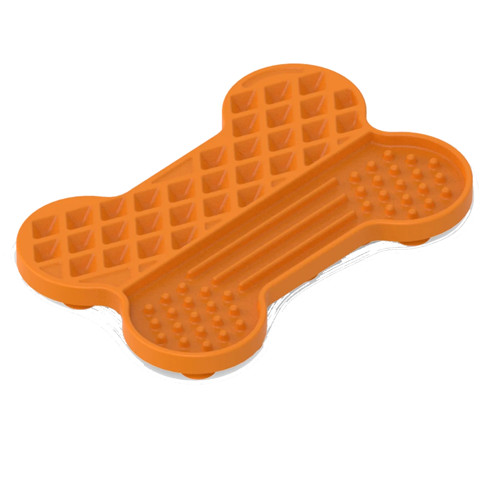 Lízací podložka pro psy s reliéfem a přísavkami, 28 x 19 cm – AFP Bone Appetit - Tasty Bone Lick Mat L - Obrázek 3
