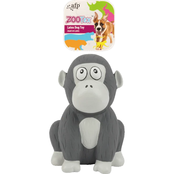 Latexová hračka pro psy s pískátkem – AFP ZooTex Gorilla Jack
