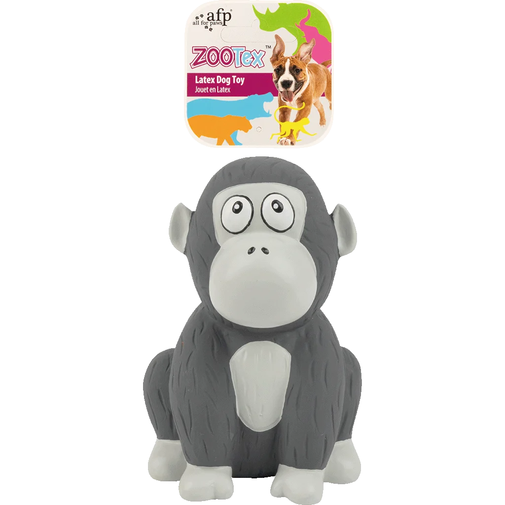 Latexová hračka pro psy s pískátkem – AFP ZooTex Gorilla Jack - Obrázek 1