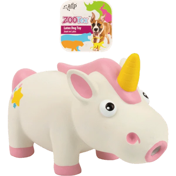 Latexová hračka pro psy s pískátkem, velikost L – AFP ZooTex Penelope the Unicorn