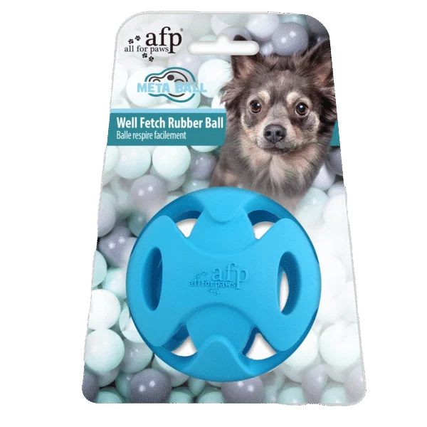 Aportovací míček pro psy s otvory, ø 6,3 cm – AFP Meta Ball Well Fetch Ball