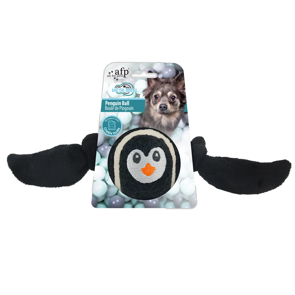 Míček pro psy Tučňák s měkkými křídly, 20 x 14 x 1,5 cm – AFP Meta Ball Ball Pinguin - Obrázek 1