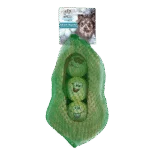 Sada míčků pro psy ve skořápce arašídu, 3 míčky s pískátkem, ø 6,3 cm – AFP Meta Ball Ball Set w/ Peanut pod
