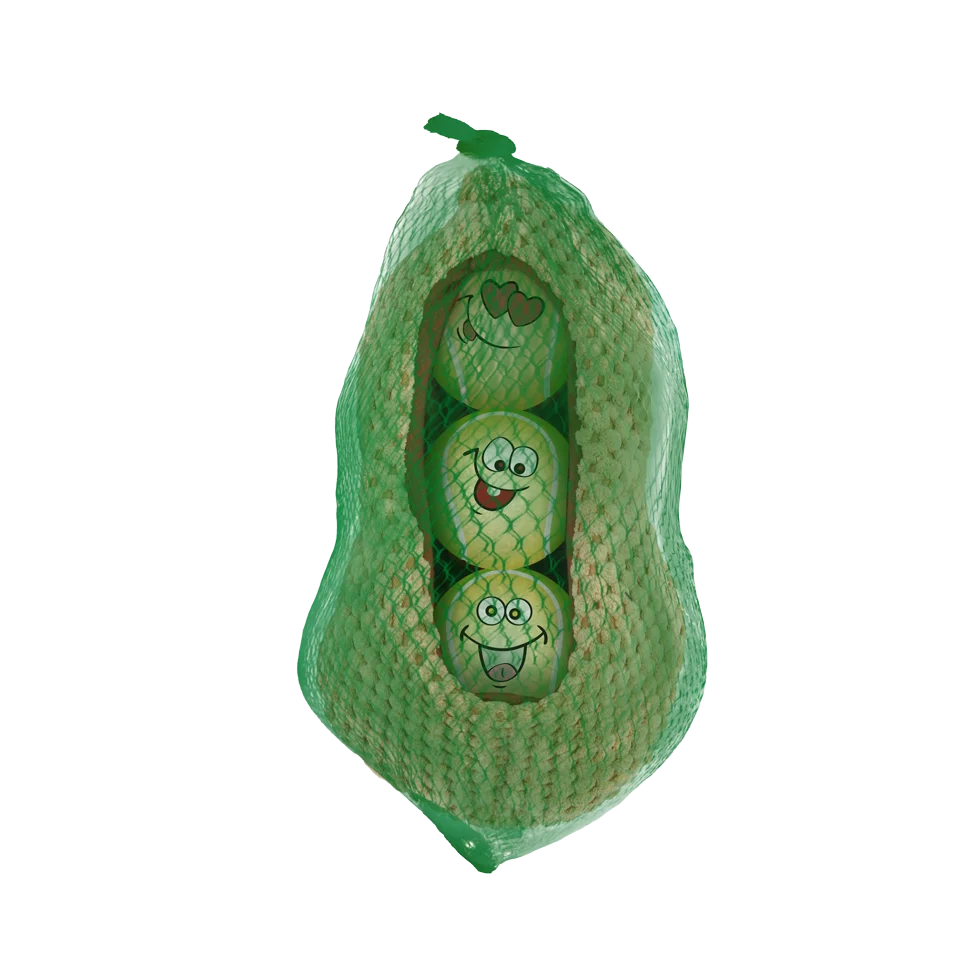 Sada míčků pro psy ve skořápce arašídu, 3 míčky s pískátkem, ø 6,3 cm – AFP Meta Ball Ball Set w/ Peanut pod - Obrázek 3