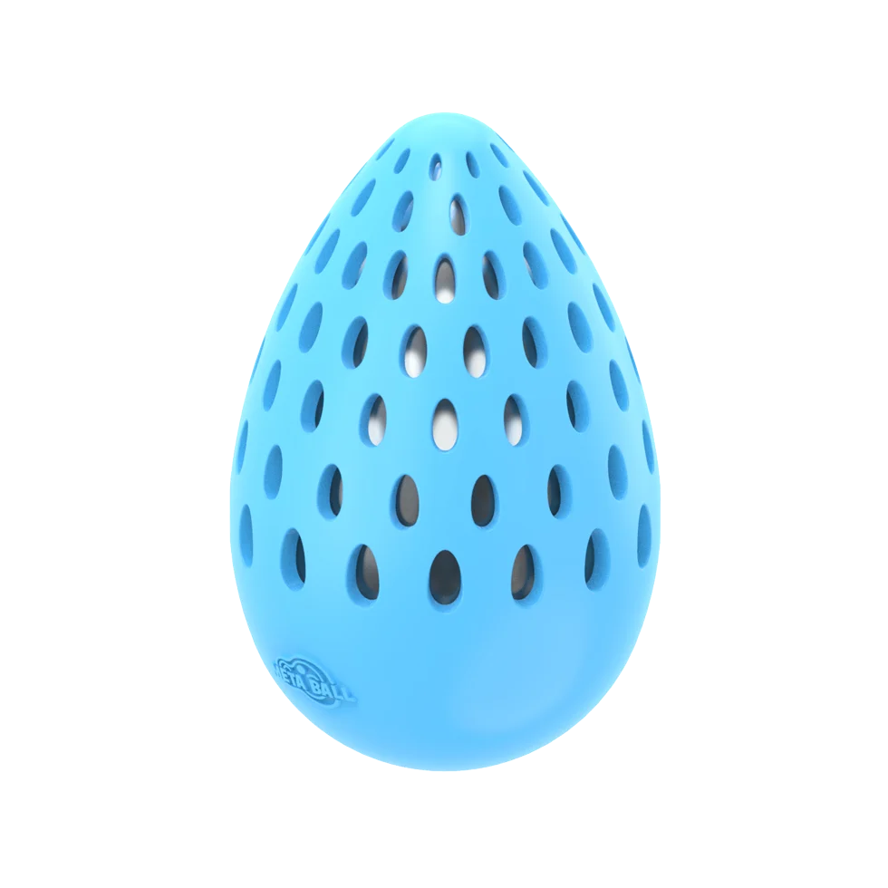 Praskací vajíčko pro psy, L, 15,5 x 9,6 x 9,6 cm – AFP Meta Ball Holey Egg - Obrázek 2