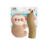 Sada hraček pro štěňata s plyšákem a pískátky, 2 ks – AFP Little Buddy 2-Pack Toy Cuddle Sloth
