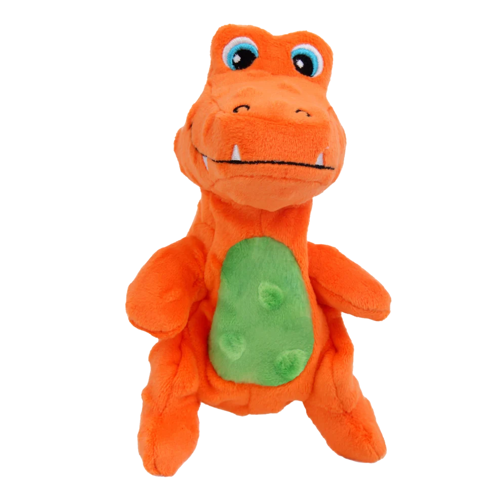 Plyšová hračka pro psy s pískátkem a šusticí výplní, cca 18 cm – AFP My T-Rex Tim the Mini T-Rex S - Obrázek 3