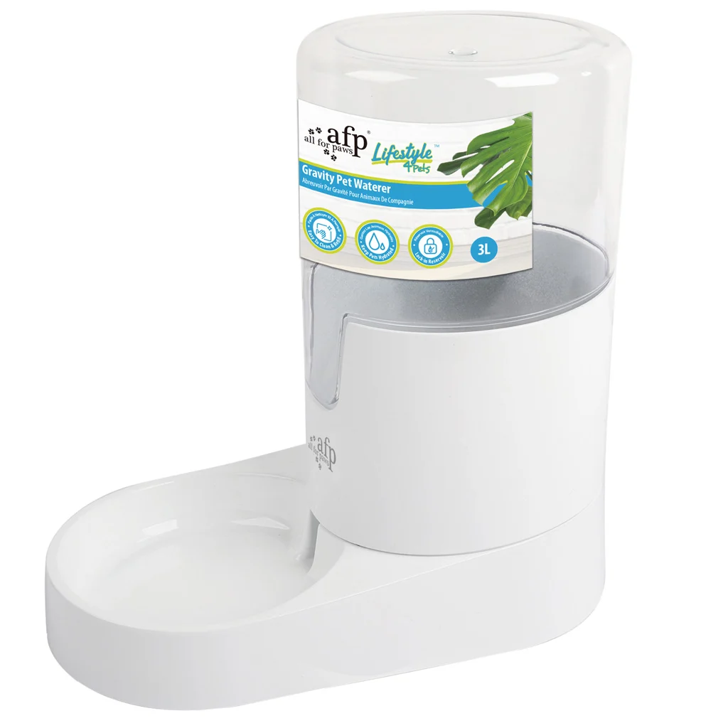 Napáječka pro psy s nádržkou na vodu, 3 l – AFP Lifestyle 4 Pets Gravity Pet Waterer - Obrázek 1