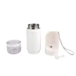 Láhev na vodu pro psy s miskou na pití a přihrádkou na pamlsky, 414 ml – AFP 2 In 1 Stainless Drinking Bottle - Obrázek 2