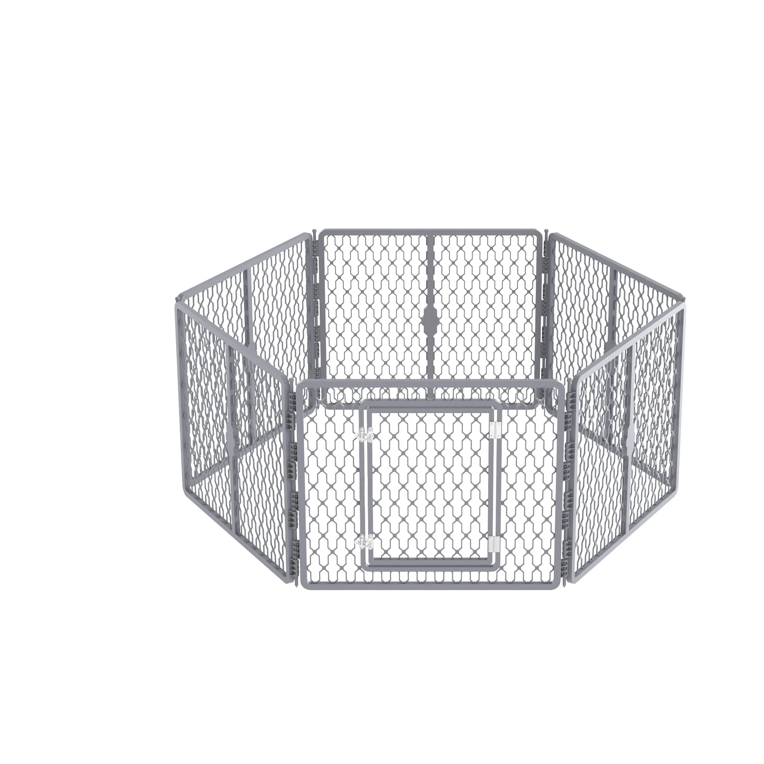 Ohrádka pro psy do interiéru i exteriéru, 6 panelů, 155 x 140 x 66 cm – AFP Dog Play Pen - Obrázek 1