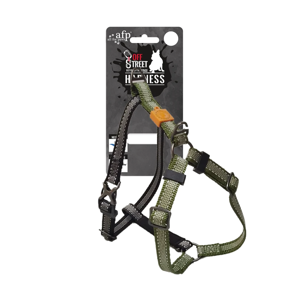 AFPH07018.png Postroj proti tahání, vodoodpudivý, olivově zelený XL, 70 až 100 cm – AFP Off Street - Obrázek 1
