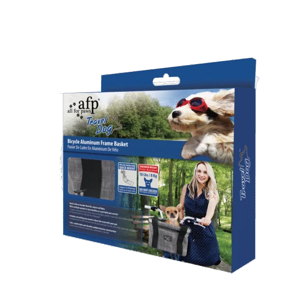 Cyklistický košík pro psa s úchytem na řídítka, do 8 kg – AFP Travel Dog - Easy-go Bicycle Pet Basket