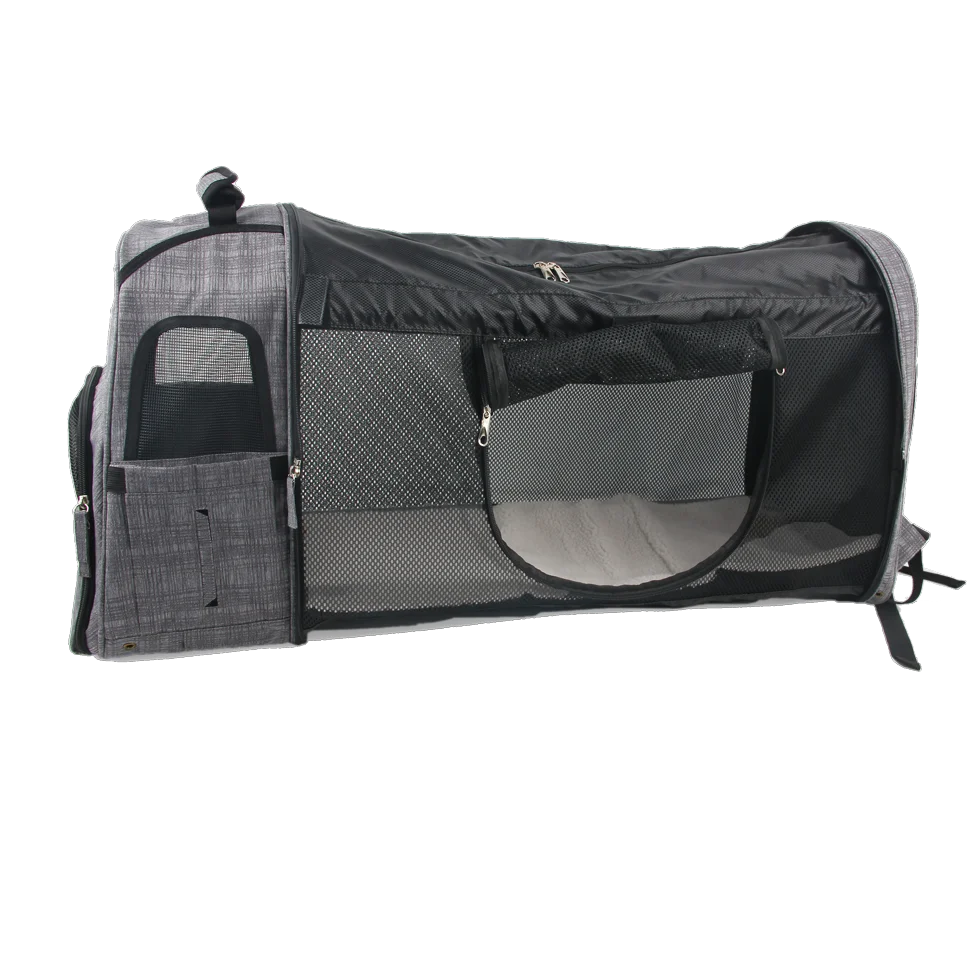 Rozšiřitelný batoh pro psy se síťovinou, 46 x 30 x 20 cm – AFP Travel Dog - Expandable Backpack Carrier - Obrázek 5