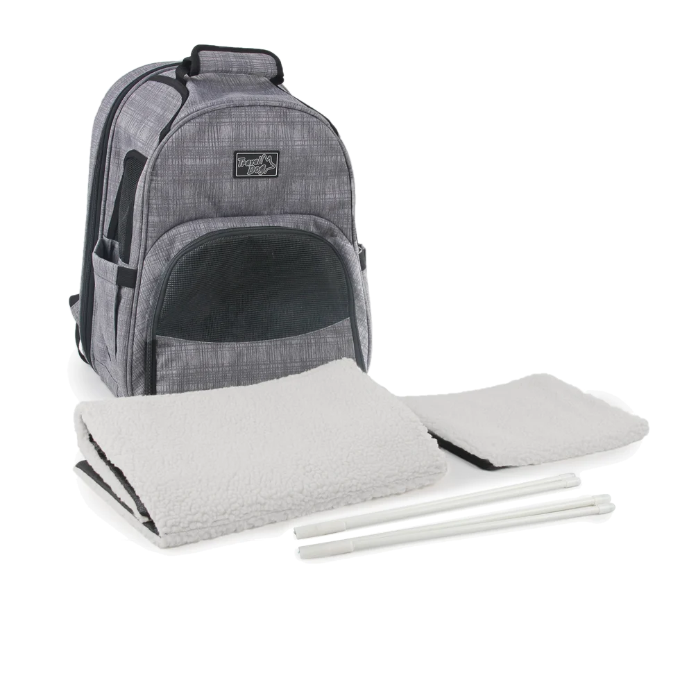 AFPH081333.png Rozšiřitelný batoh pro psy se síťovinou, 46 x 30 x 20 cm – AFP Travel Dog - Expandable Backpack Carrier - Obrázek 1