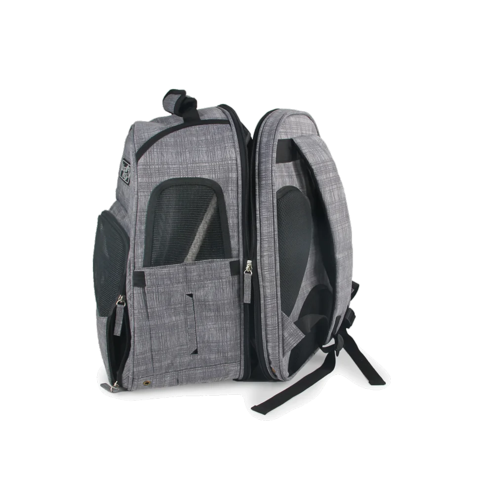 Rozšiřitelný batoh pro psy se síťovinou, 46 x 30 x 20 cm – AFP Travel Dog - Expandable Backpack Carrier - Obrázek 4