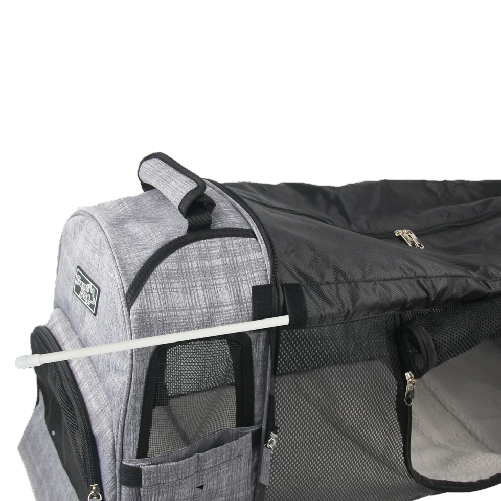 Rozšiřitelný batoh pro psy se síťovinou, 46 x 30 x 20 cm – AFP Travel Dog - Expandable Backpack Carrier - Obrázek 6