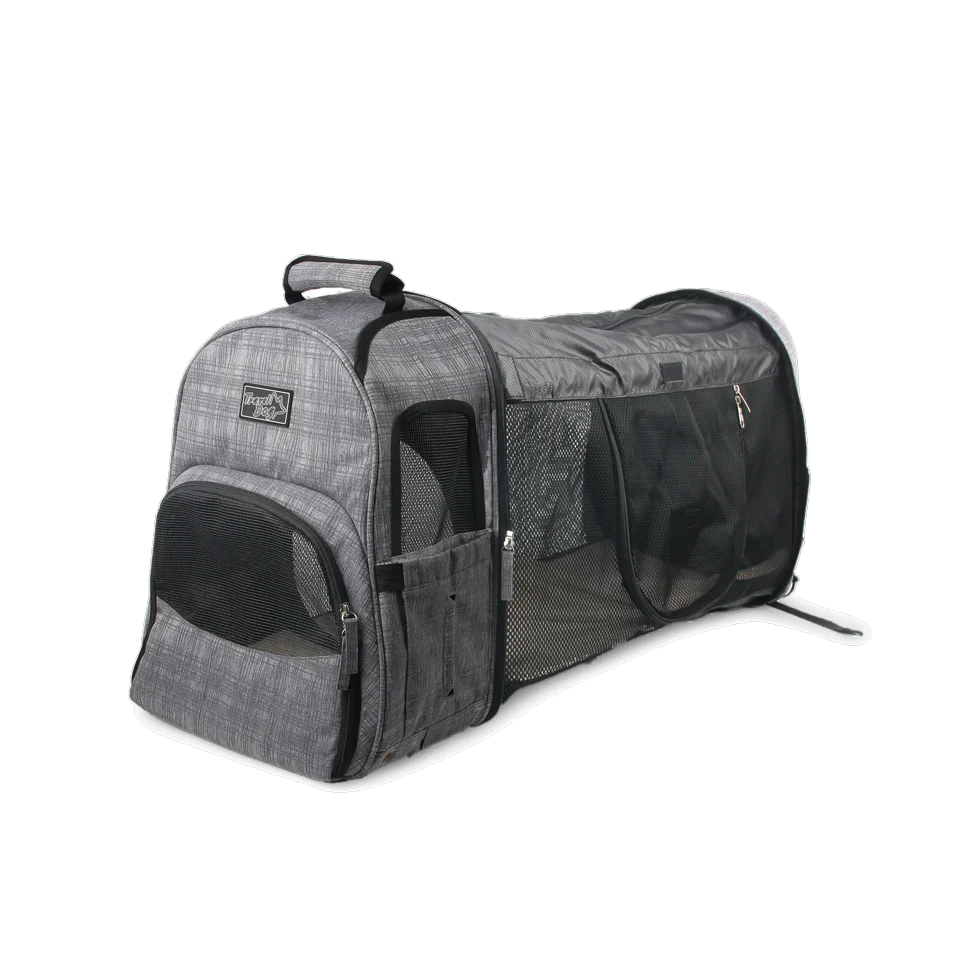 Rozšiřitelný batoh pro psy se síťovinou, 46 x 30 x 20 cm – AFP Travel Dog - Expandable Backpack Carrier - Obrázek 3
