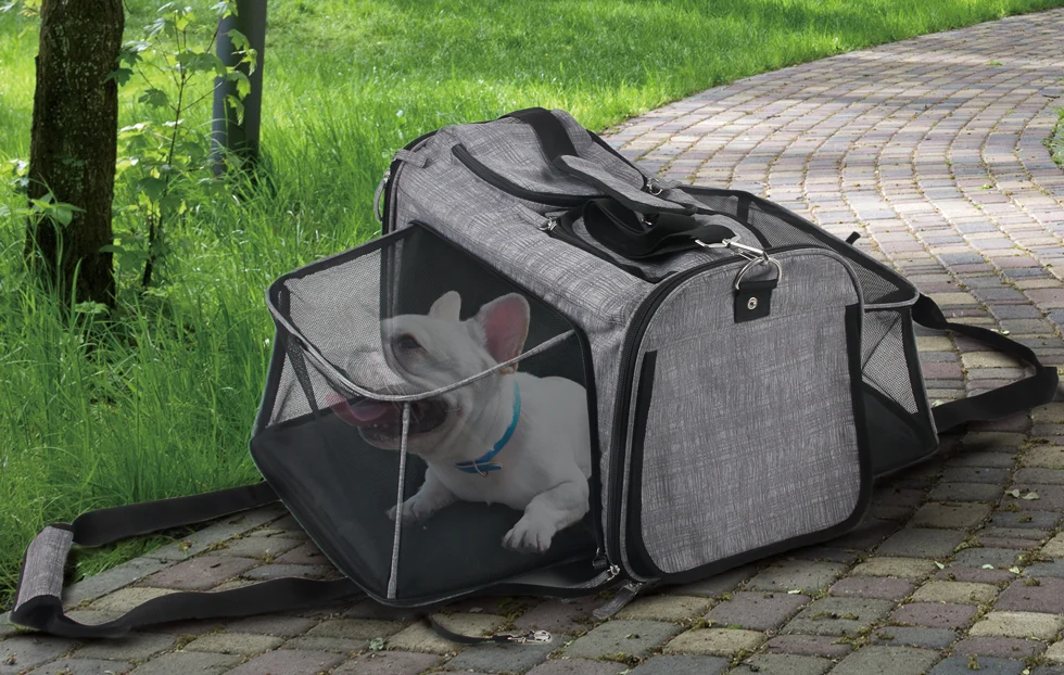 Přepravní vozík pro psy s funkcí nošení, do 11 kg – AFP Travel Dog - Rolling Pet Carrier - Obrázek 2