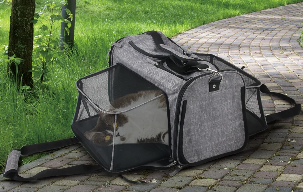 Přepravní vozík pro psy s funkcí nošení, do 11 kg – AFP Travel Dog - Rolling Pet Carrier - Obrázek 4