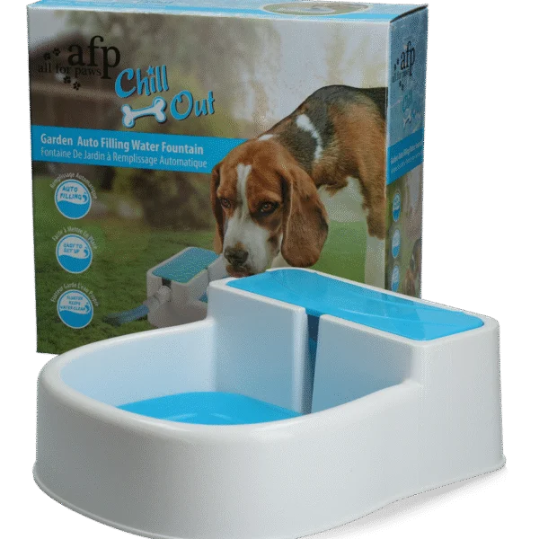 Fontánka na vodu pro psy s přípojkou na zahradní hadici – AFP Chill Out - Garden Auto Filling Fountain