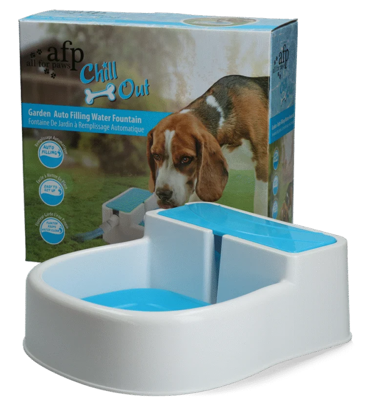 Fontánka na vodu pro psy s přípojkou na zahradní hadici – AFP Chill Out - Garden Auto Filling Fountain