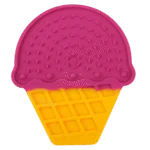 Lízací podložka pro psy ve tvaru zmrzliny s přísavkami, 20 x 17,5 cm – AFP Chill Out - Ice Cream Lick Mat - Obrázek 2