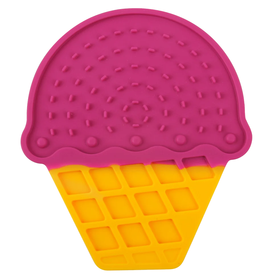 Lízací podložka pro psy ve tvaru zmrzliny s přísavkami, 20 x 17,5 cm – AFP Chill Out - Ice Cream Lick Mat - Obrázek 2