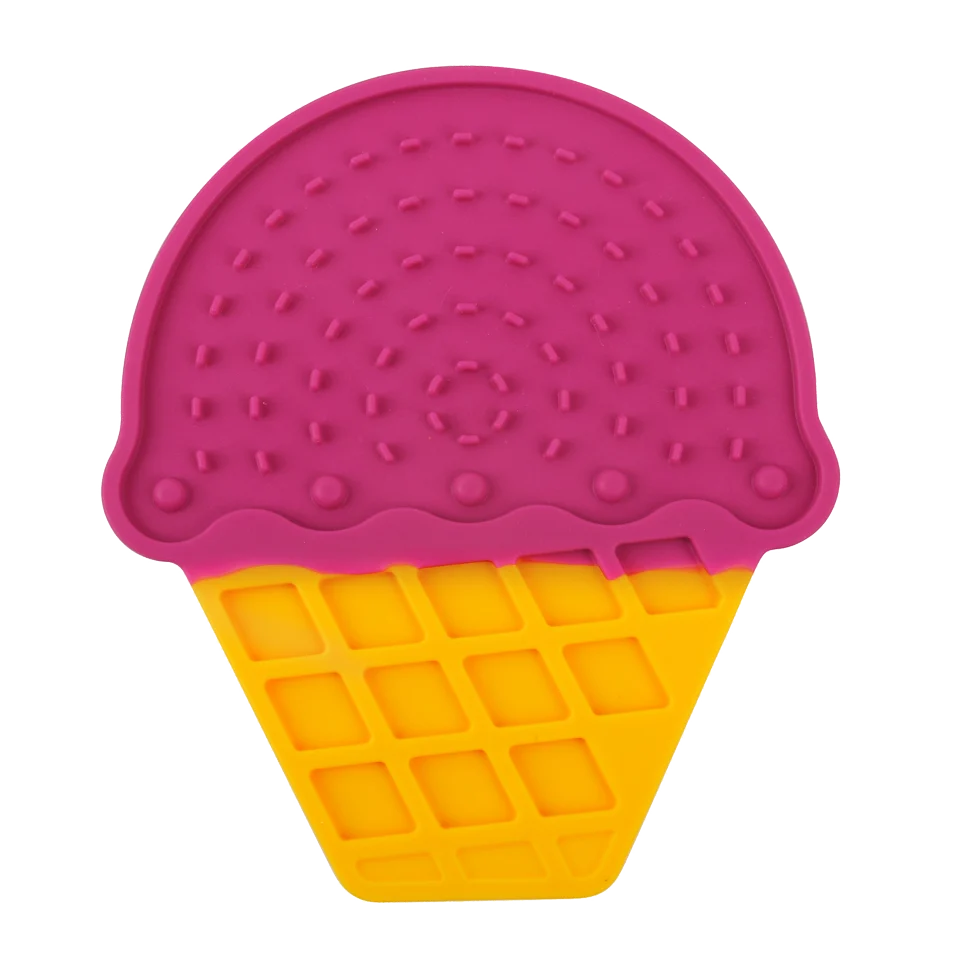 Lízací podložka pro psy ve tvaru zmrzliny s přísavkami, 20 x 17,5 cm – AFP Chill Out - Ice Cream Lick Mat - Obrázek 1