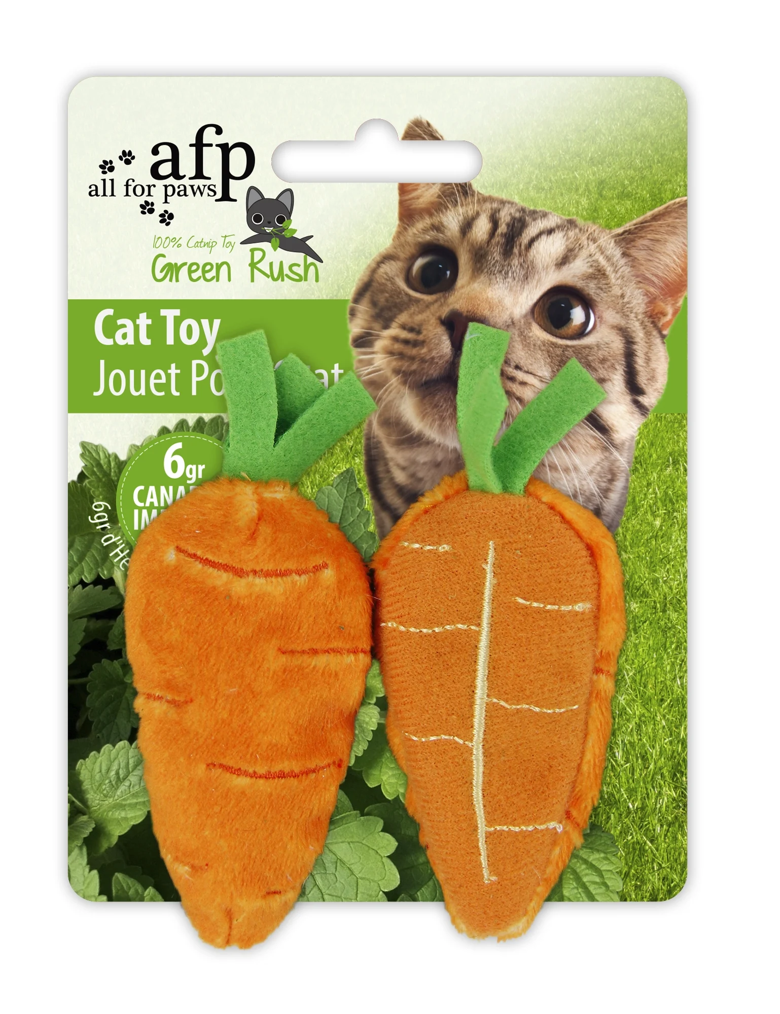 Hračka pro kočky s 6 g catnipu, mix variant – AFP Green Rush - All Natural - Obrázek 2