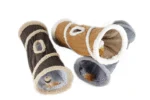 Tunel pro kočky s jehněčí vlnou a horním otvorem, 62 x 26 cm – AFP Lambswool - Find Me Cat Tunnel - Obrázek 2