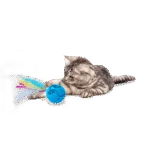Otáčivý míček pro kočky s peříčky a stužkami – AFP Modern Cat Dizzy Spinner - Obrázek 3