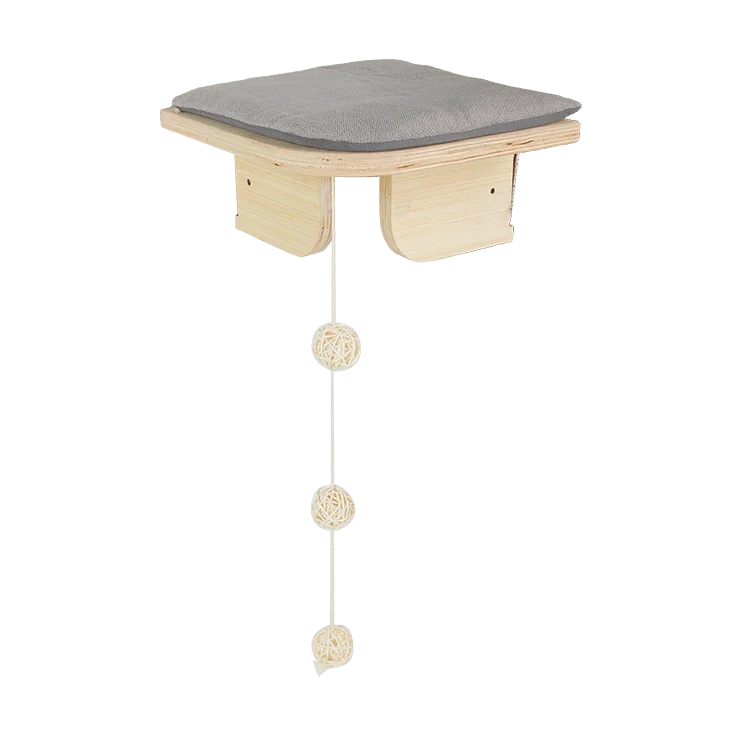 Rohová police pro kočky k upevnění na zeď, 26 x 26 x 12 cm – AFP Skywalk - Corner Platform - Obrázek 4