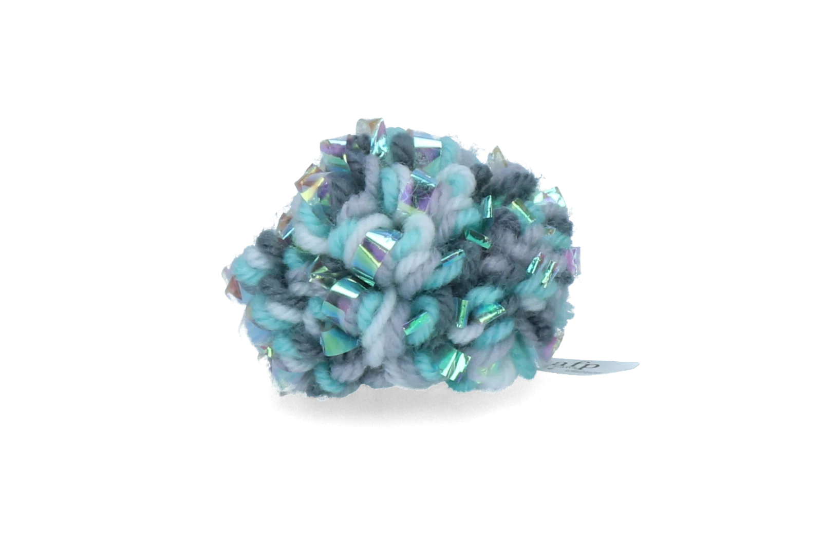 Klubíčko z příze pro kočky s catnipem a šustivým zvukem, 7 x 7 x 7 cm – AFP Knotty Habit - Yarn Crinkly Ball - Obrázek 1