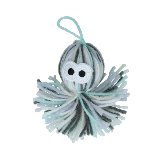Chobotnice pro kočky z příze s kočičí šantou a rolničkou, 11,5 x 8,5 x 4,5 cm – AFP Knotty Habit - Yarn Dangling Octopus - Obrázek 1