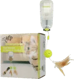 Dávkovač pamlsků pro kočky s pírkem, 45 x 6,5 x 9,5 cm – AFP Interactives - Treat Dispenser - Obrázek 5